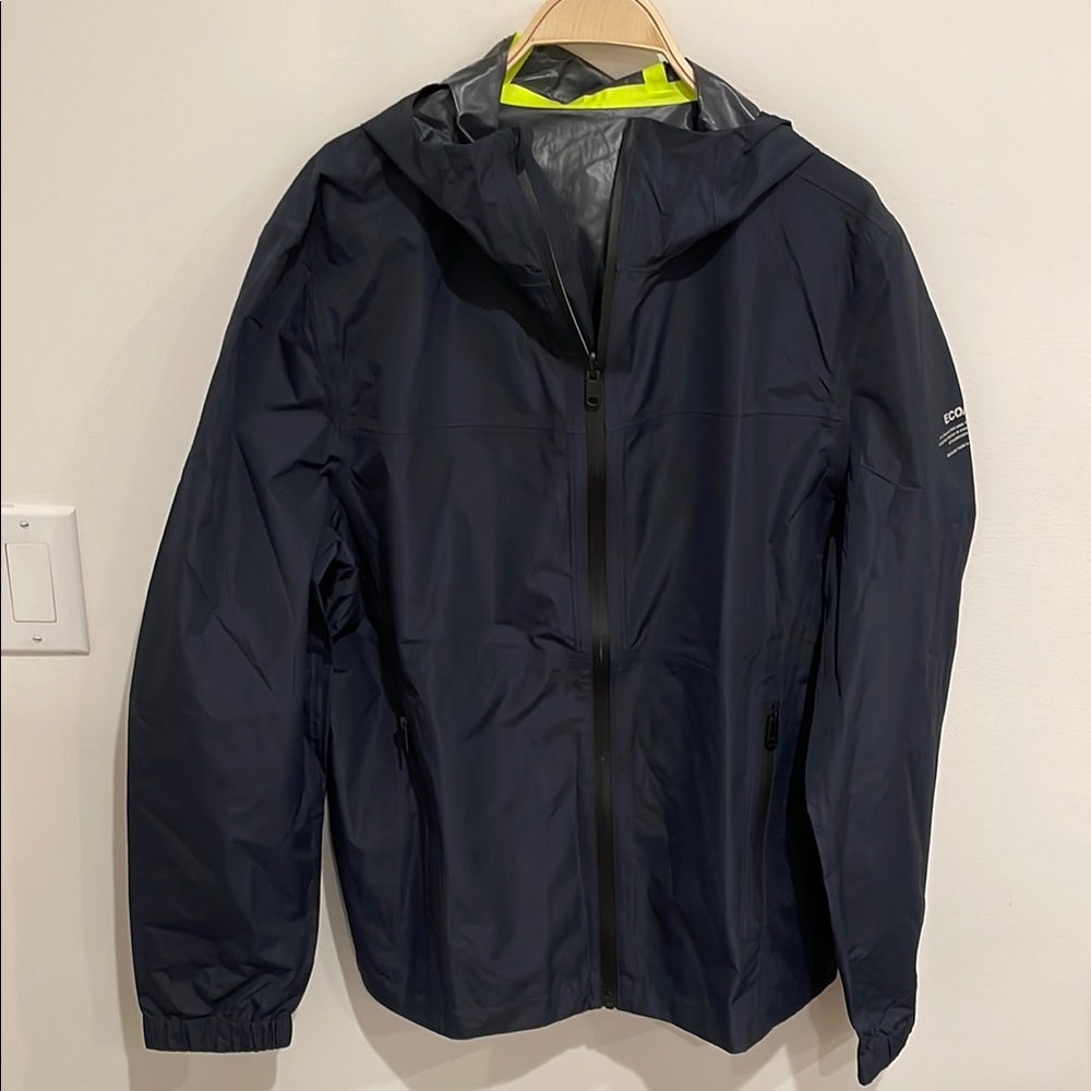 ECOALF Men's Lightweight Waterproof Jacket Size XL In Black